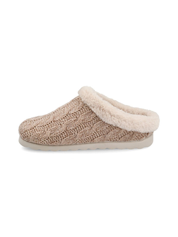 Fly Flot Kadın Ev Terliği B3 W64 UZ CLOTH WOMAN SLIPPER 6009-Beige