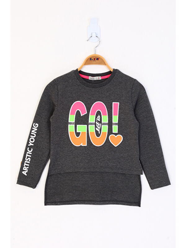 Toontoykids Kız Çocuk Letis Go Baskılı Tişört