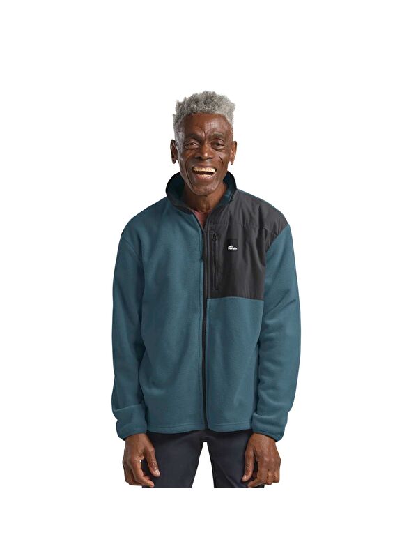 Jack Wolfskin Sumetro Fz Mavi Polar Erkek Fermuarlı Sweatshirt Hırka