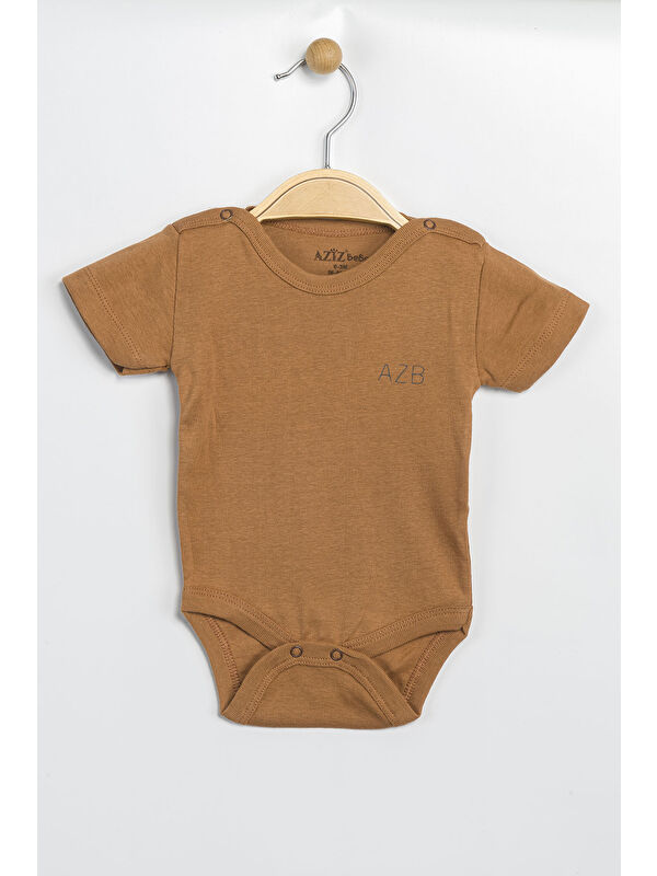 AZİZ BEBE Erkek Kız Bebek Çıtçıtlı % 100 Pamuk Body & Zıbın