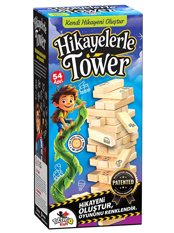 Vardem Oyuncak Hikayelerle Tower 54 Pcs - Standart