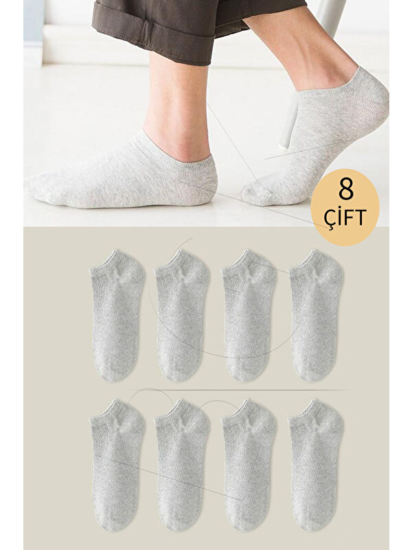 BGK Unisex Basic Patik Çorap 8 Çift