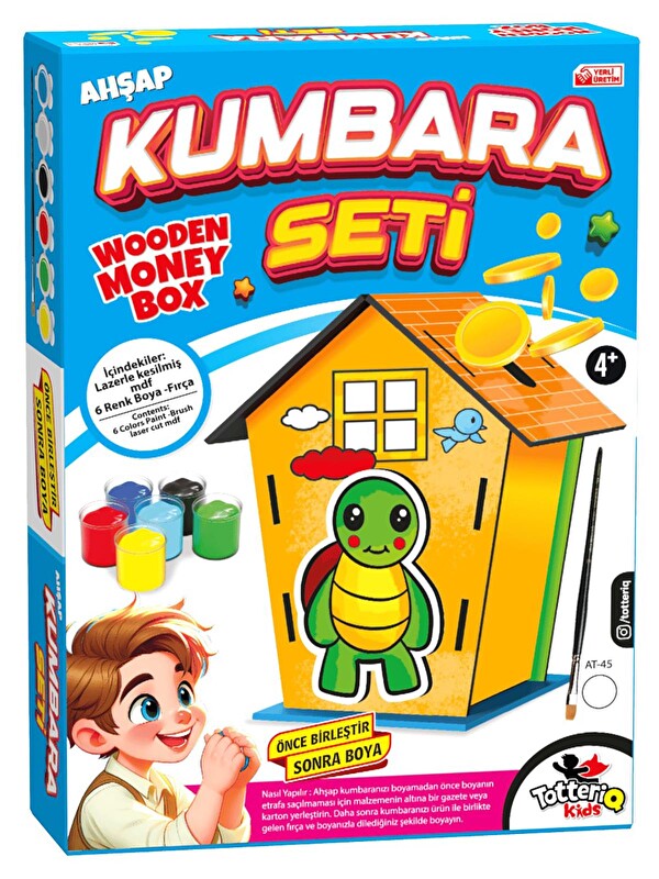 Vardem Oyuncak Ahşap Kumbara Seti - Standart