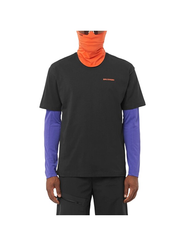 Salomon Tech Pique Erkek Siyah Tişört