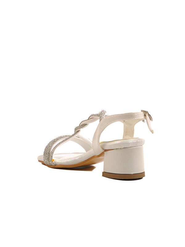 Sedef Taşlı Kız Çocuk Sandalet 07 P - Görsel 5