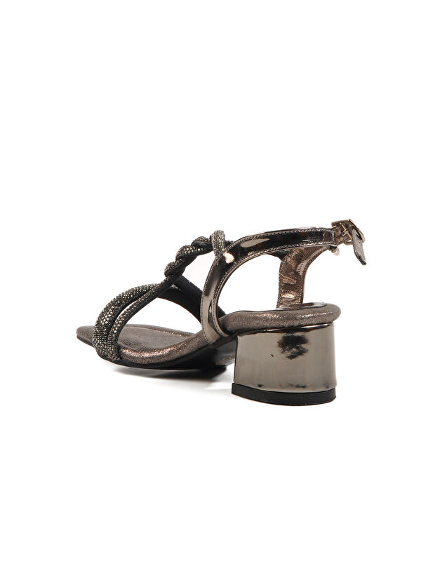 Platin Taşlı Kız Çocuk Sandalet 07 P - Görsel 5