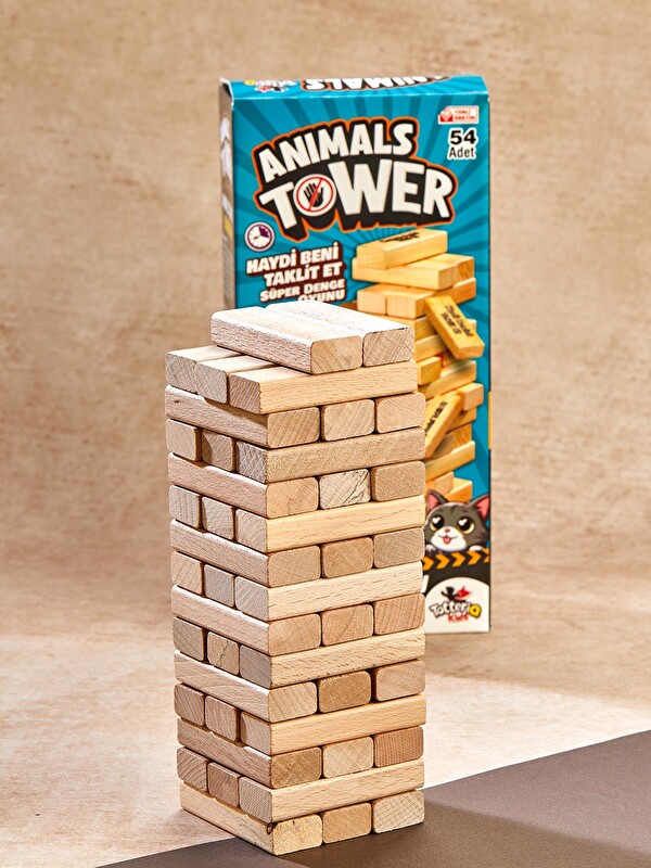 Vardem Oyuncak Animals Tower Süper Denge Oyunu 54 Adet - Standart