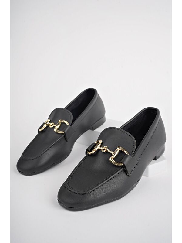 LİZA Metal Tokalı Kadın Loafer Günlük Ayakkabı - Görsel 7