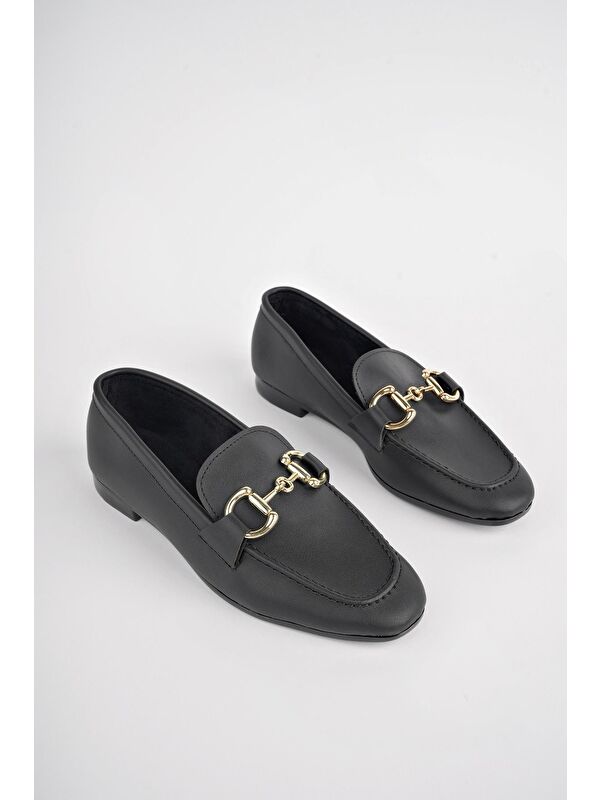 LİZA Metal Tokalı Kadın Loafer Günlük Ayakkabı - Görsel 8