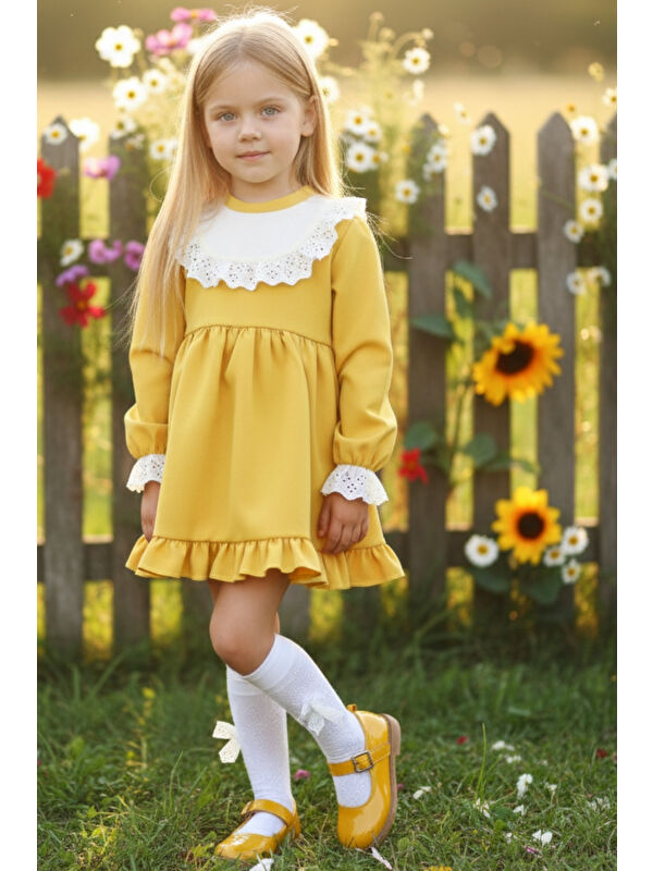 Parla Kids Kız Çocuk Fırfırlı Elbise