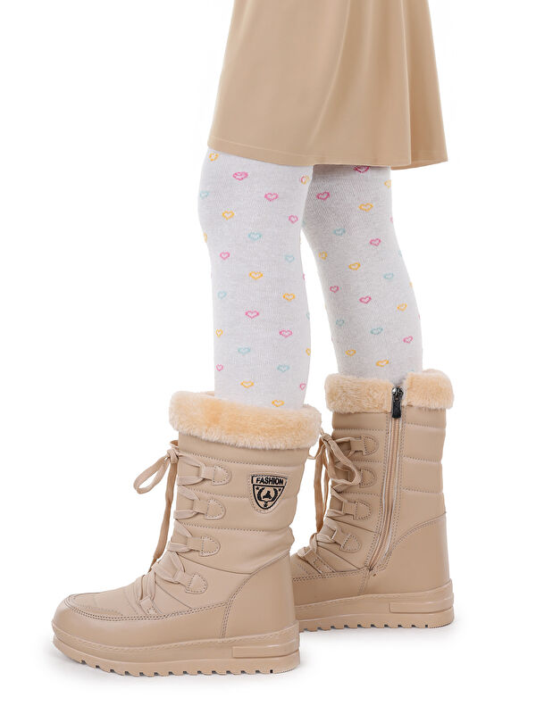 İçi Termal Kürklü Kız Çocuk Kar Botu Ayakkabı Twg 995 - Görsel 3