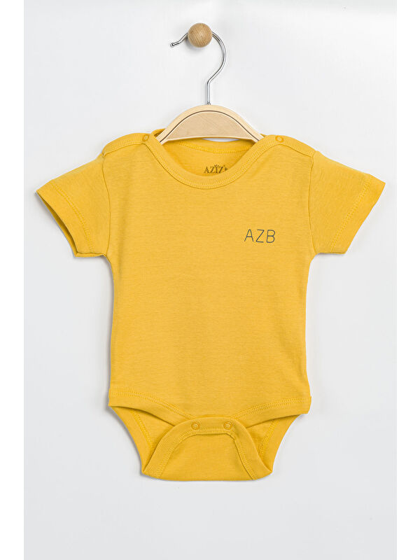 AZİZ BEBE Erkek Kız Bebek Çıtçıtlı % 100 Pamuk Body & Zıbın
