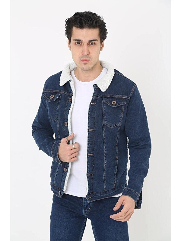 Comstar Erkek Içi Kürklü Jean Ceket