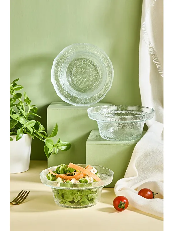 Lora Bianca Gemma Salata/Çorba/Çerez Kase Seti - 3 Adet