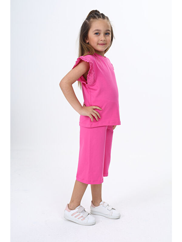 Toontoykids Kız Çocuk Baskılı Kaprili Takım