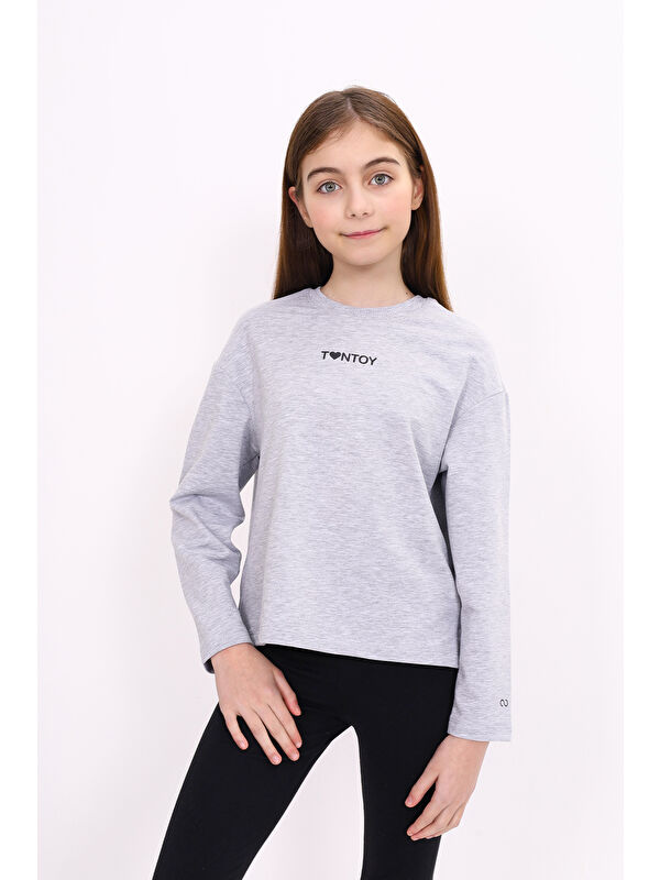 Toontoykids Kız Çocuk Baskılı Tişört