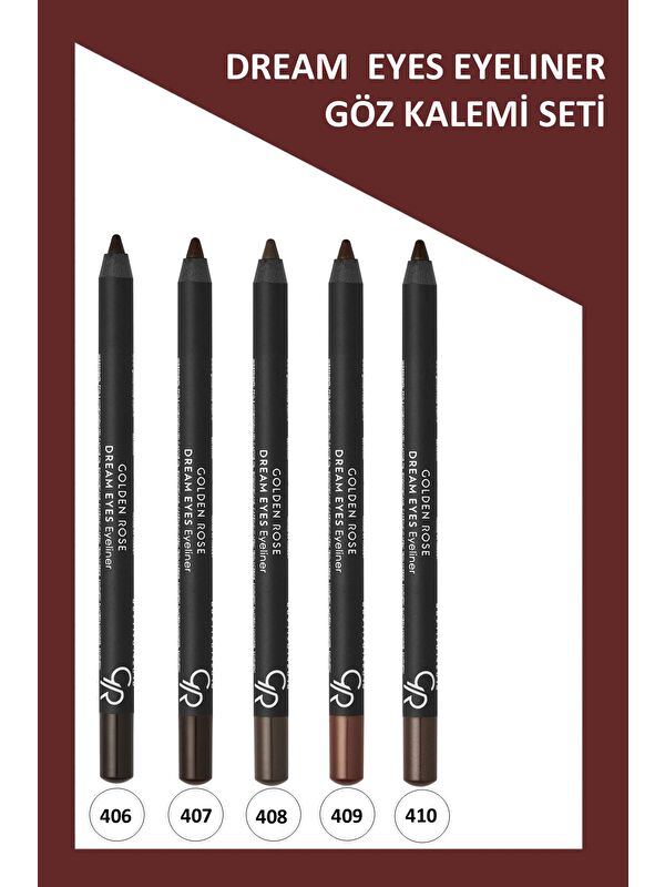 GOLDEN ROSE Dream Eyes Eyeliner No:406-407-408-409-410 Göz Kalemi Seti
