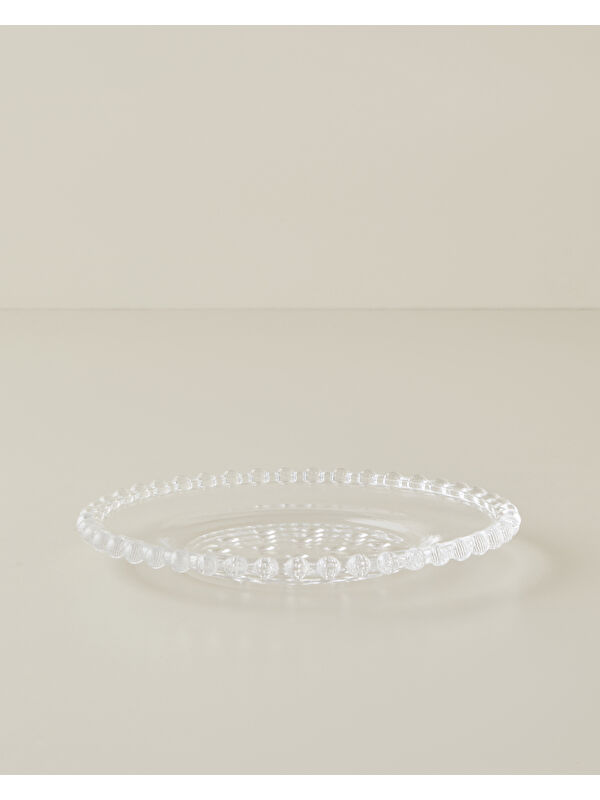 English Home Bubbles Cam Pasta Tabağı 19 cm Şeffaf