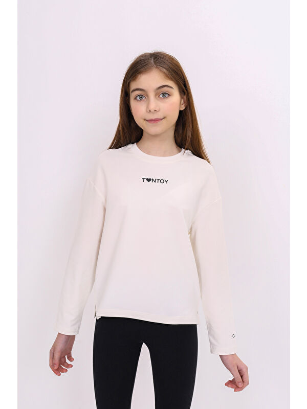 Toontoykids Kız Çocuk Baskılı Tişört