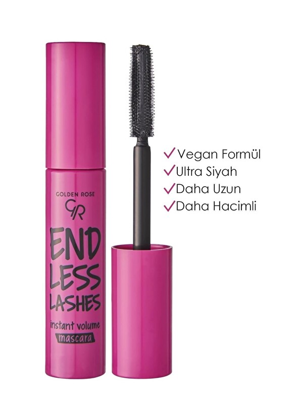 GOLDEN ROSE Endless Lashes Mascara - Black - Kıvrım Veren Maskara