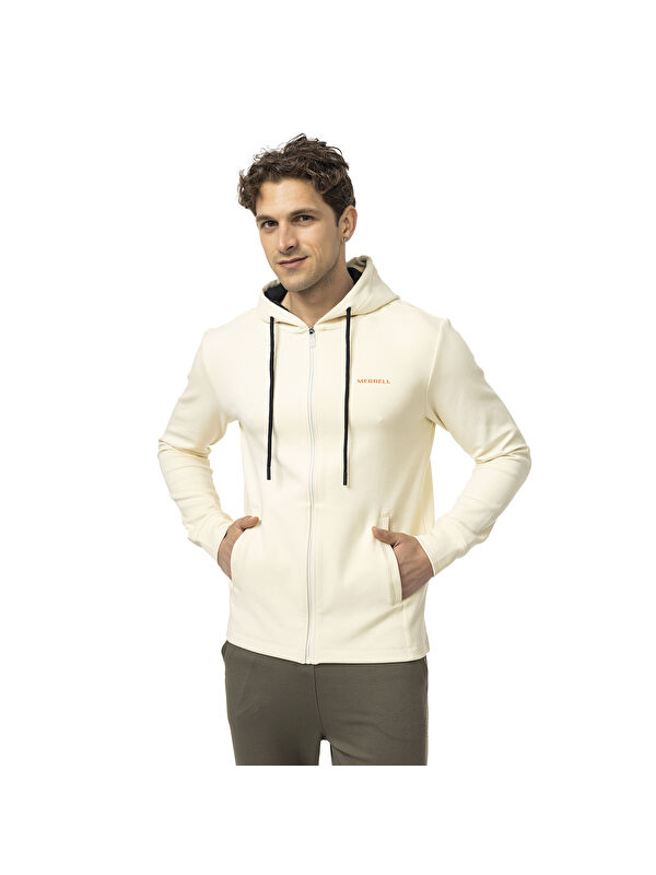 Merrell Sting Bej Erkek Fermuarlı Sweatshirt Hırka