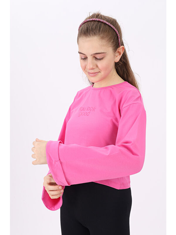 Toontoykids Kız Çocuk Baskılı Tişört