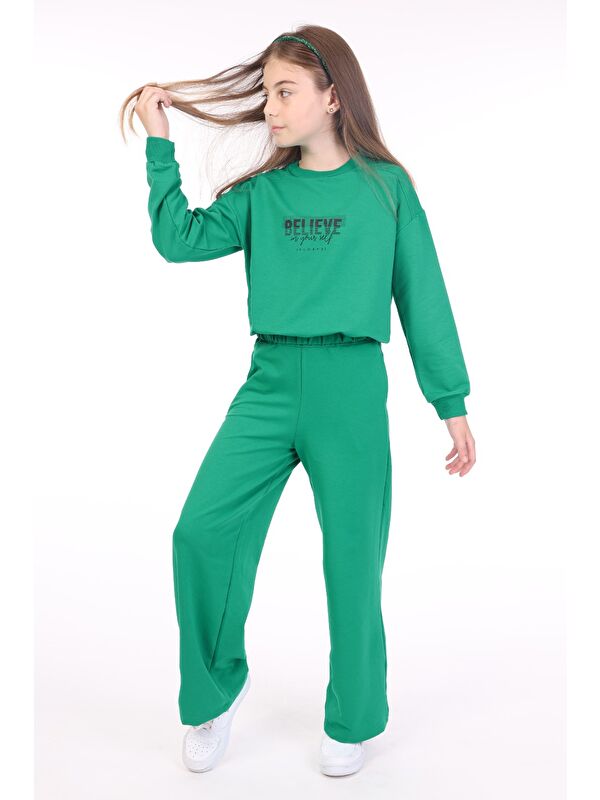 Toontoykids Kız Çocuk Baskılı Eşofman Takım