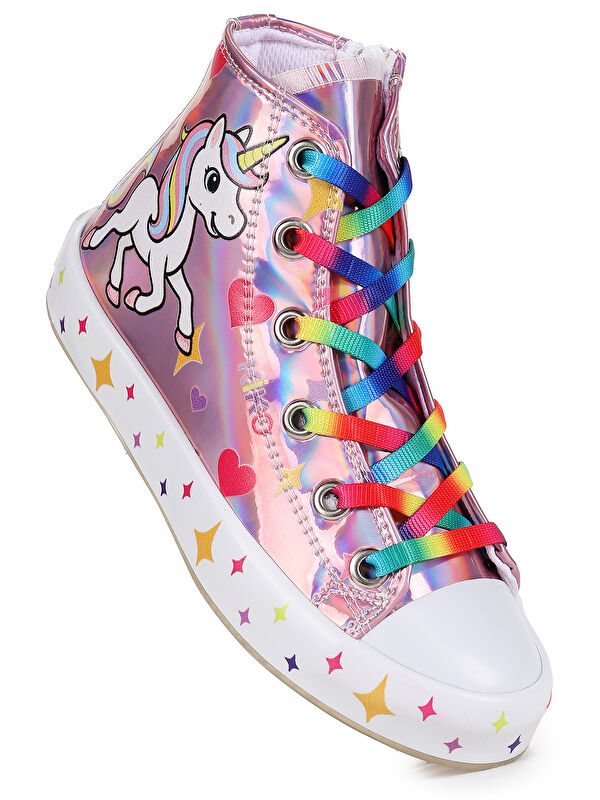 Kiko Kids Pames Fermuarlı Kız Çocuk Spor Ayakkabı