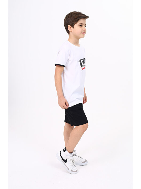 Toontoykids Erkek Çocuk Baskılı Şortlu Takım