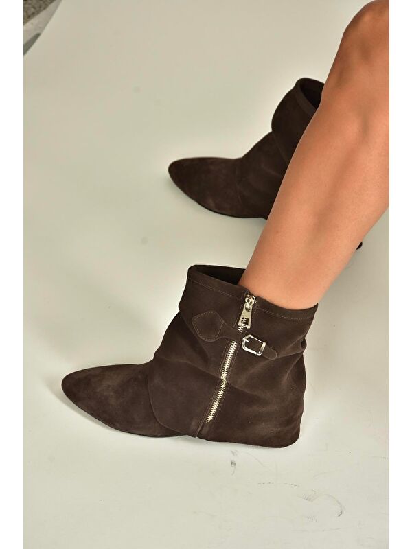 Kahverengi Kadın Bot V380518102 - Görsel 4