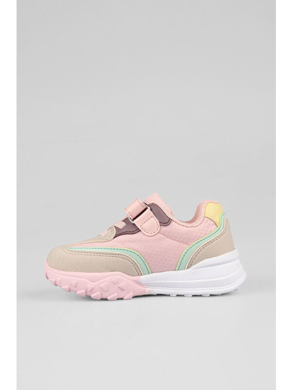 Surf Hafif Kız Okul Öncesi Pudra Spor Ayakkabı - Görsel 5