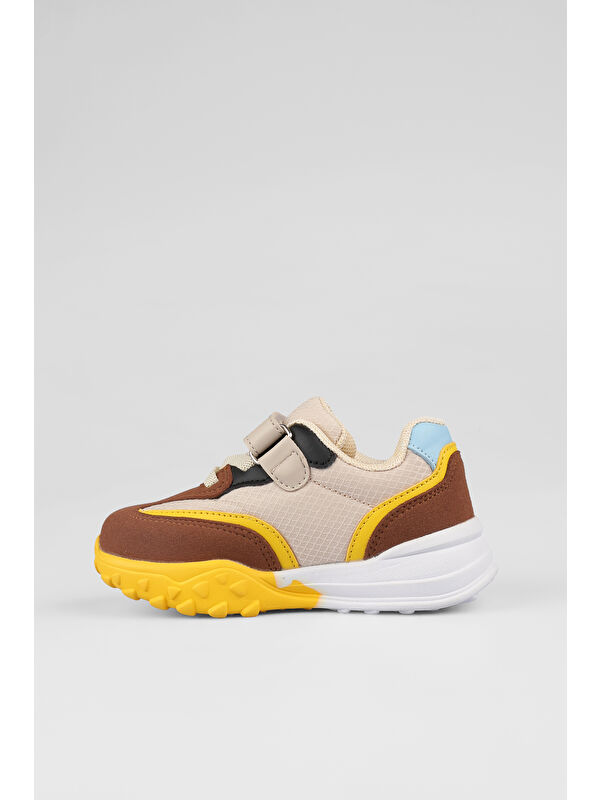 Surf Hafif Erkek Okul Öncesi Bej Spor Ayakkabı - Görsel 3