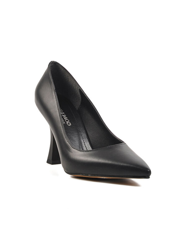 Siyah İnce Topuklu Kadın Abiye Ayakkabı 284083 Z - Görsel 4