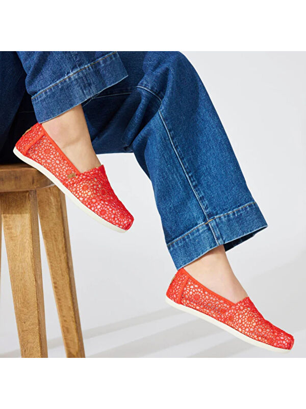 Toms Beyaz Toms Espadril Alpargata Kadın 10016241 10016254 10021935 CLASSIC Moroccan Crochet