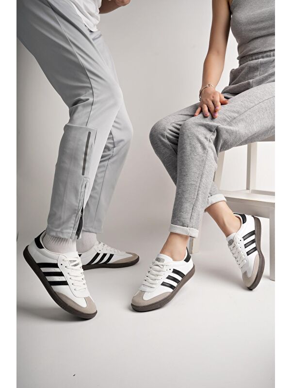 JABBAR Unisex Ortopedik Günlük Bağcıklı Yürüyüş Koşu Sneaker Spor Ayakkabı - Görsel 3