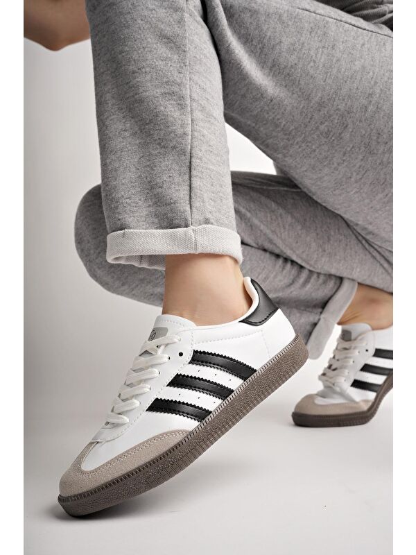 JABBAR Unisex Ortopedik Günlük Bağcıklı Yürüyüş Koşu Sneaker Spor Ayakkabı - Görsel 4