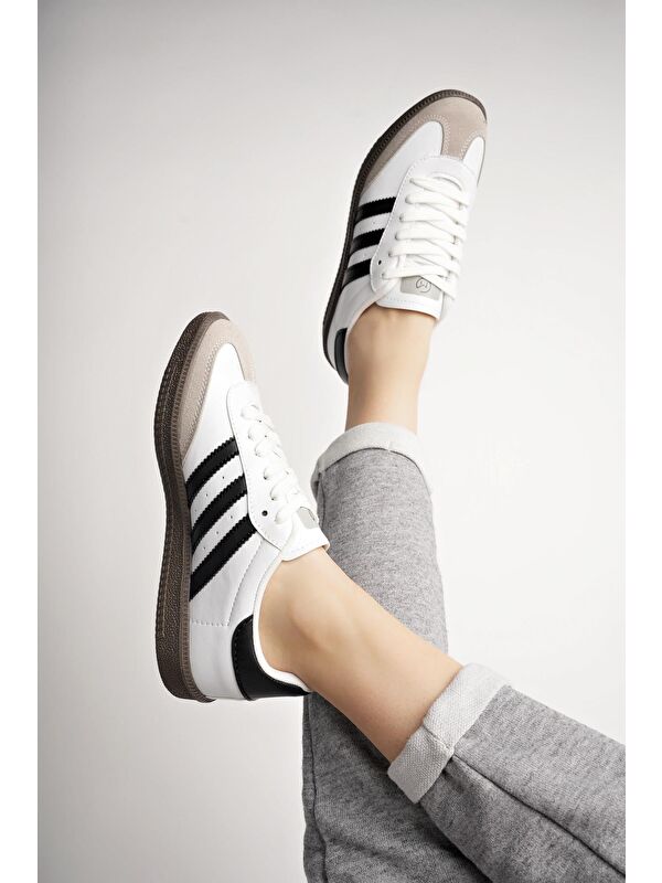 JABBAR Unisex Ortopedik Günlük Bağcıklı Yürüyüş Koşu Sneaker Spor Ayakkabı - Görsel 7