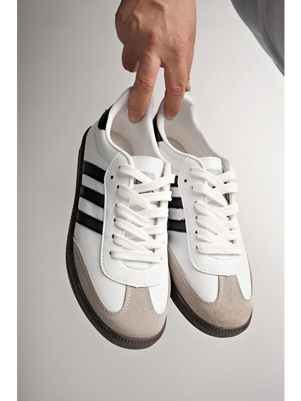 JABBAR Unisex Ortopedik Günlük Bağcıklı Yürüyüş Koşu Sneaker Spor Ayakkabı - Görsel 8