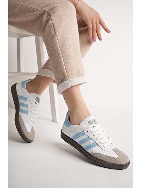 JABBAR Unisex Ortopedik Günlük Bağcıklı Yürüyüş Koşu Sneaker Spor Ayakkabı - Görsel 4