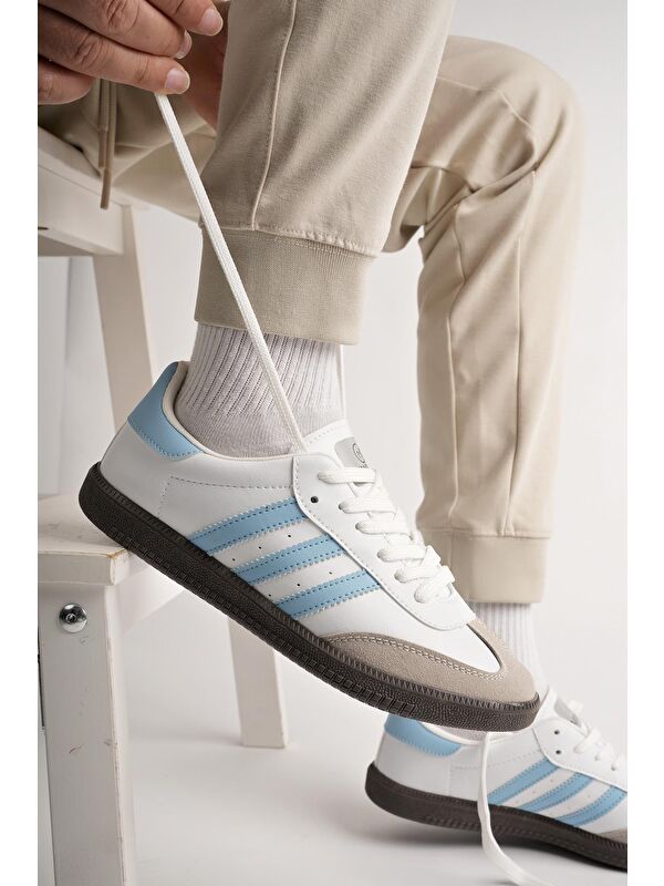 JABBAR Unisex Ortopedik Günlük Bağcıklı Yürüyüş Koşu Sneaker Spor Ayakkabı - Görsel 5