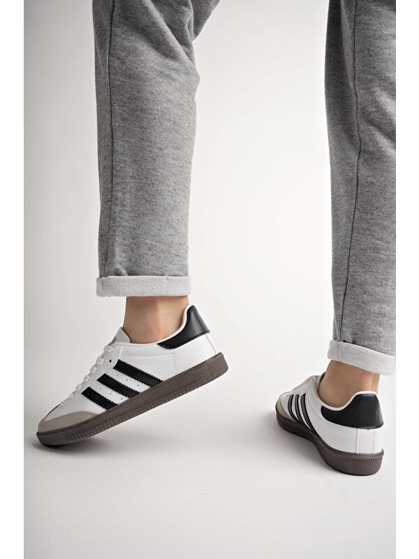 JABBAR Unisex Ortopedik Günlük Bağcıklı Yürüyüş Koşu Sneaker Spor Ayakkabı - Görsel 10