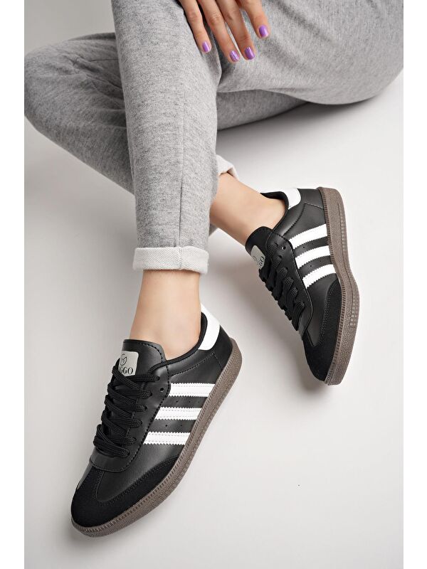 JABBAR Unisex Ortopedik Günlük Bağcıklı Yürüyüş Koşu Sneaker Spor Ayakkabı - Görsel 4