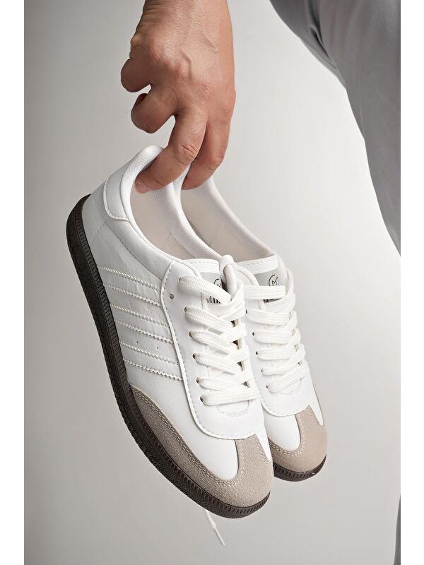 JABBAR Unisex Ortopedik Günlük Bağcıklı Yürüyüş Koşu Sneaker Spor Ayakkabı - Görsel 7