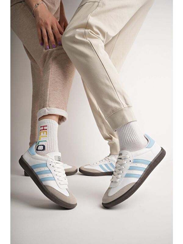 JABBAR Unisex Ortopedik Günlük Bağcıklı Yürüyüş Koşu Sneaker Spor Ayakkabı - Görsel 9