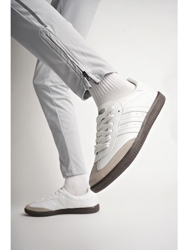 JABBAR Unisex Ortopedik Günlük Bağcıklı Yürüyüş Koşu Sneaker Spor Ayakkabı - Görsel 8