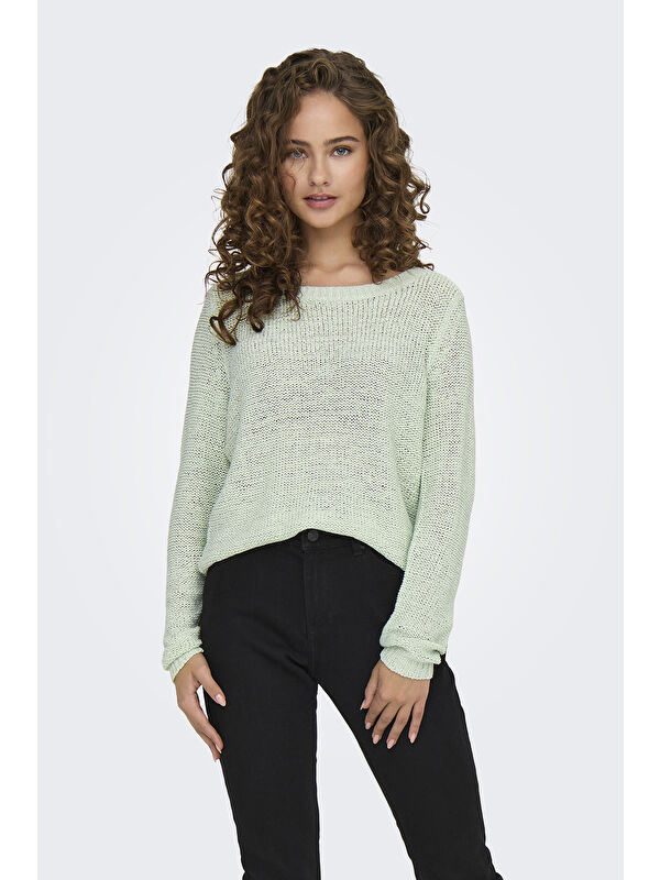 Only Onlgeena Regular Fit Bisiklet Yaka Örme Kazak 15113356A