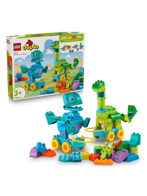 Lego Duplo 3 ü 1 Arada Tekerlekli Dinozorlar 10451