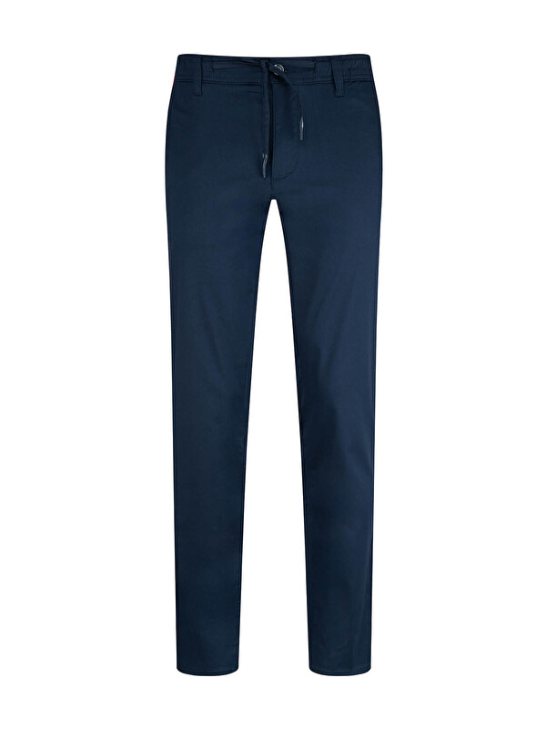 Hatemoğlu Lacivert Regular Fit Yandan Cepli Pamuklu Jogger Pantolon