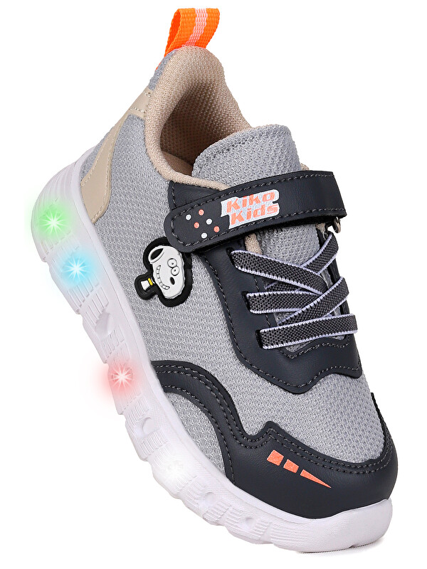 Kiko Kids Peras Işıklı Cırtlı Erkek Bebek Spor Ayakkabı