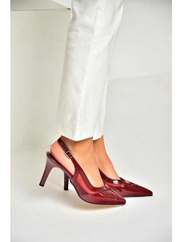 Bordo Kadın Topuklu Ayakkabı U6540789 - Görsel 5